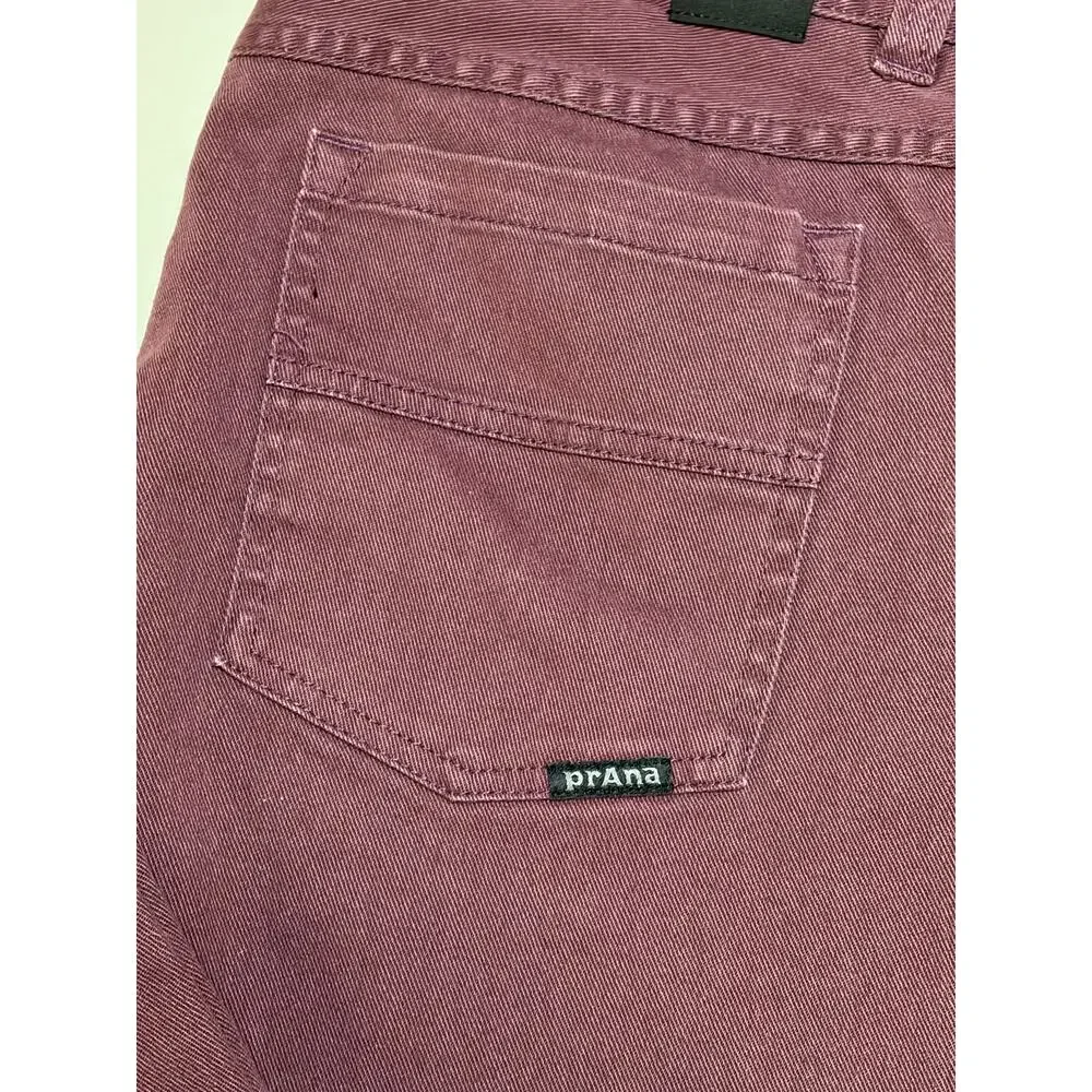 PrAna Plum Born From the Experience Cigarette Jeans size 33